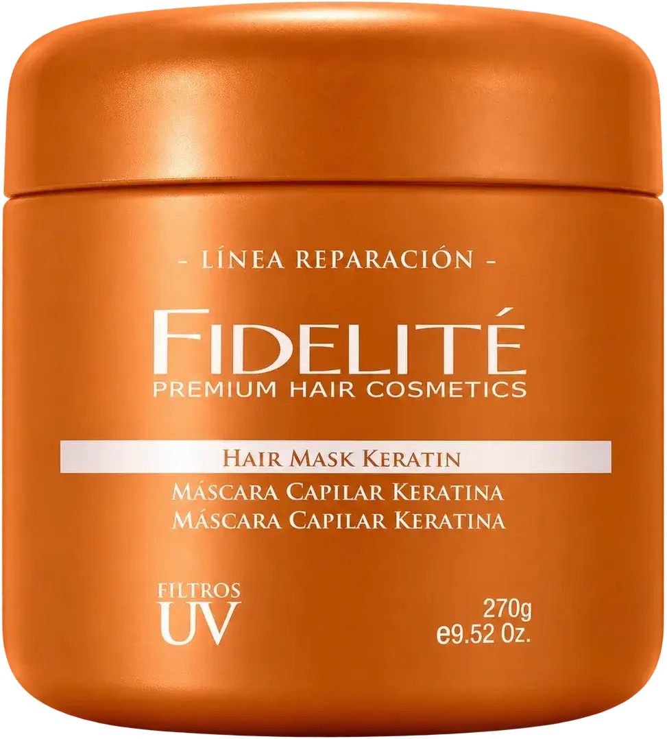 Pote naranja de Fidelité Hair Mask Keratin de 270 g
